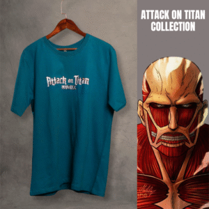 Colossal Titan Regular Fit T-Shirt - 1 : AOT (Teal Blue)