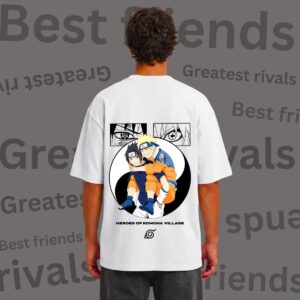 Naurto & Sasuke Regular Fit T-Shirt : Naruto (Peach)