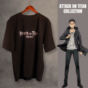 Eren Yearger Titan Regular Fit T-Shirt : AOT (Black)