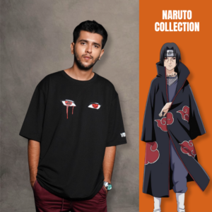 Itachi Uchiha Relaxed Fit T-Shirt : Naruto (Black)