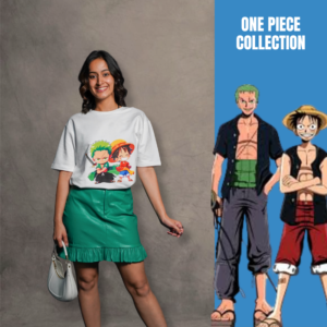 Luffy & Zoro Chibi Relaxed Fit T-Shirt : One Piece