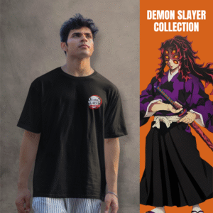 Kokushibo 2 Relaxed Fit T-Shirt : Demon Slayer (Black)