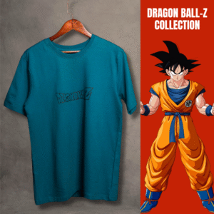 Goku Vegeta Regular Fit T-Shirt : Dragon Ball (Teal Blue)