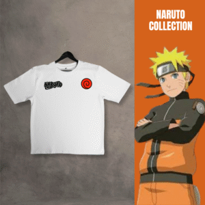 Naruto Kushina Moment Relaxed Fit T-Shirt : Naruto (White)